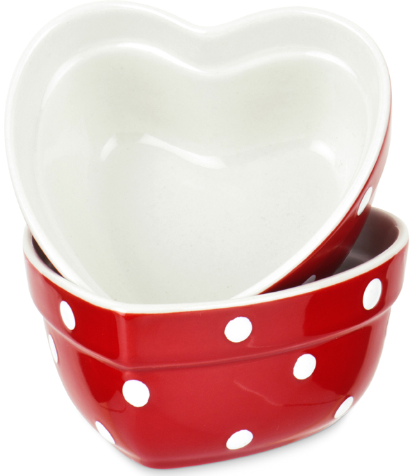 Heart Ramekins Set of Two